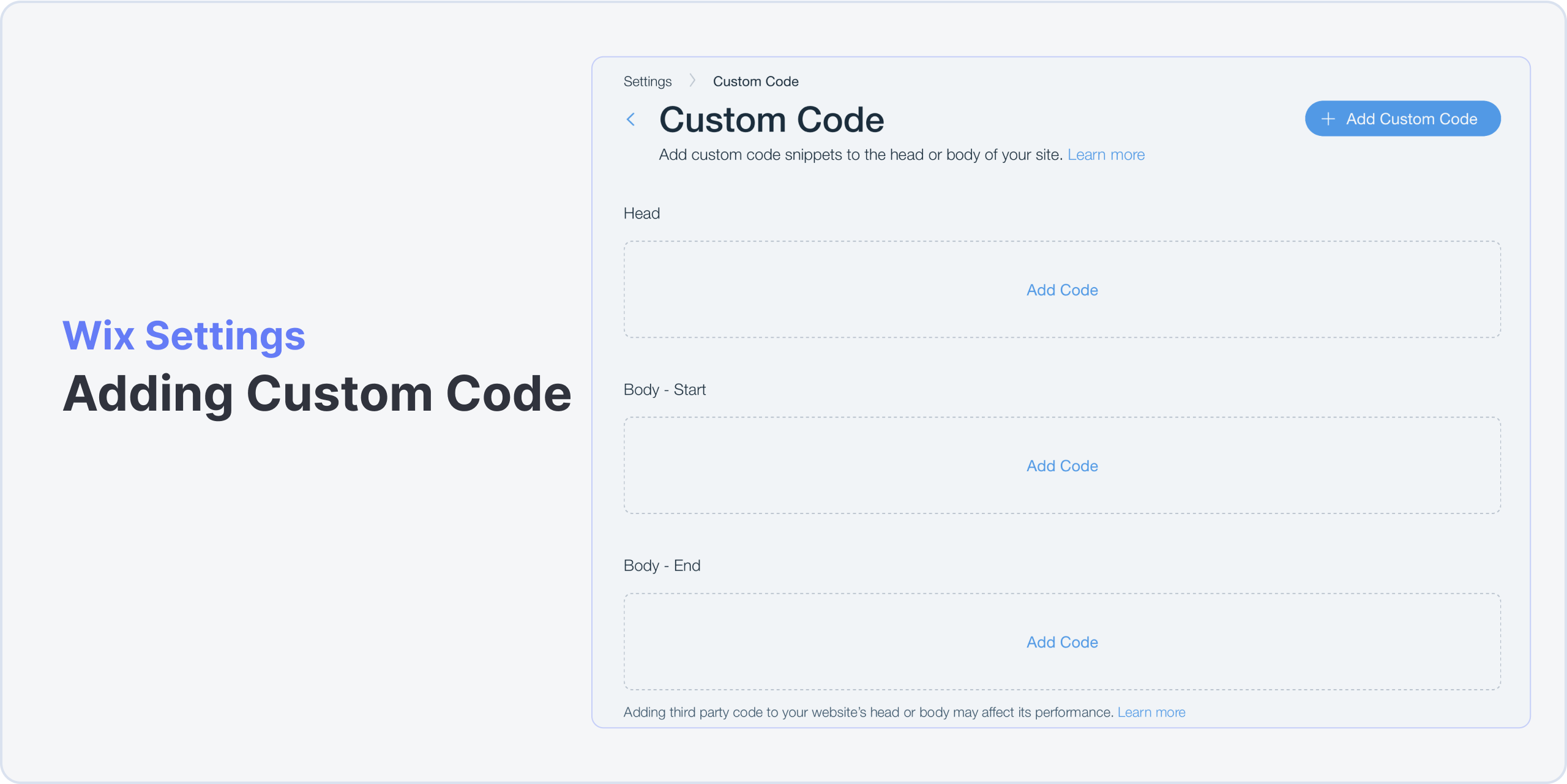 Wix Custom Code